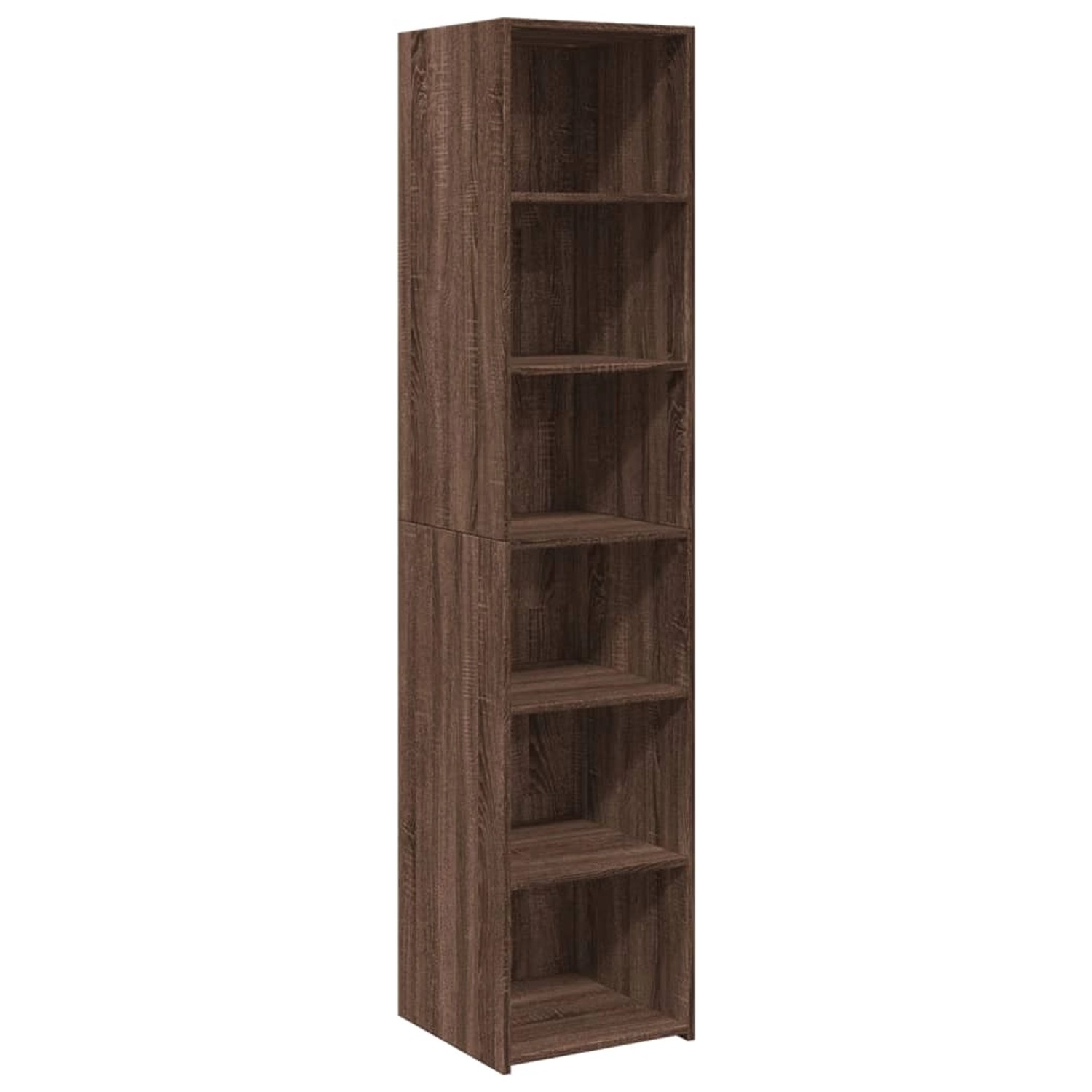 vidaXL Highboard Braun Eichen-Optik 40x41x185 cm Holzwerkstoff 3281672 günstig online kaufen