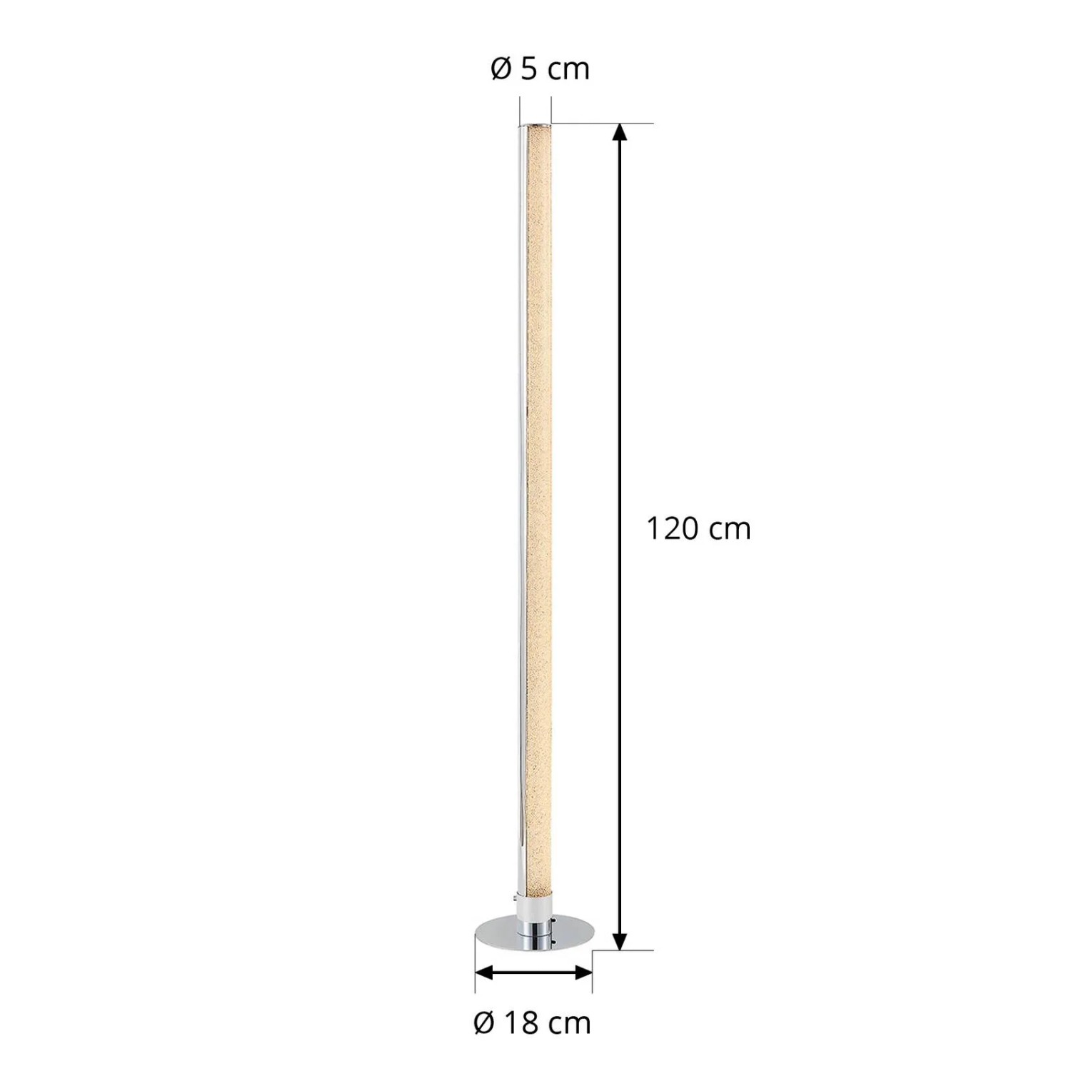 Lindby LED Stehlampe Hadis 9621743 Dimmbar mit Leselampe Modern in Chrom 1-flammig Wohnzimmerleuchte_6