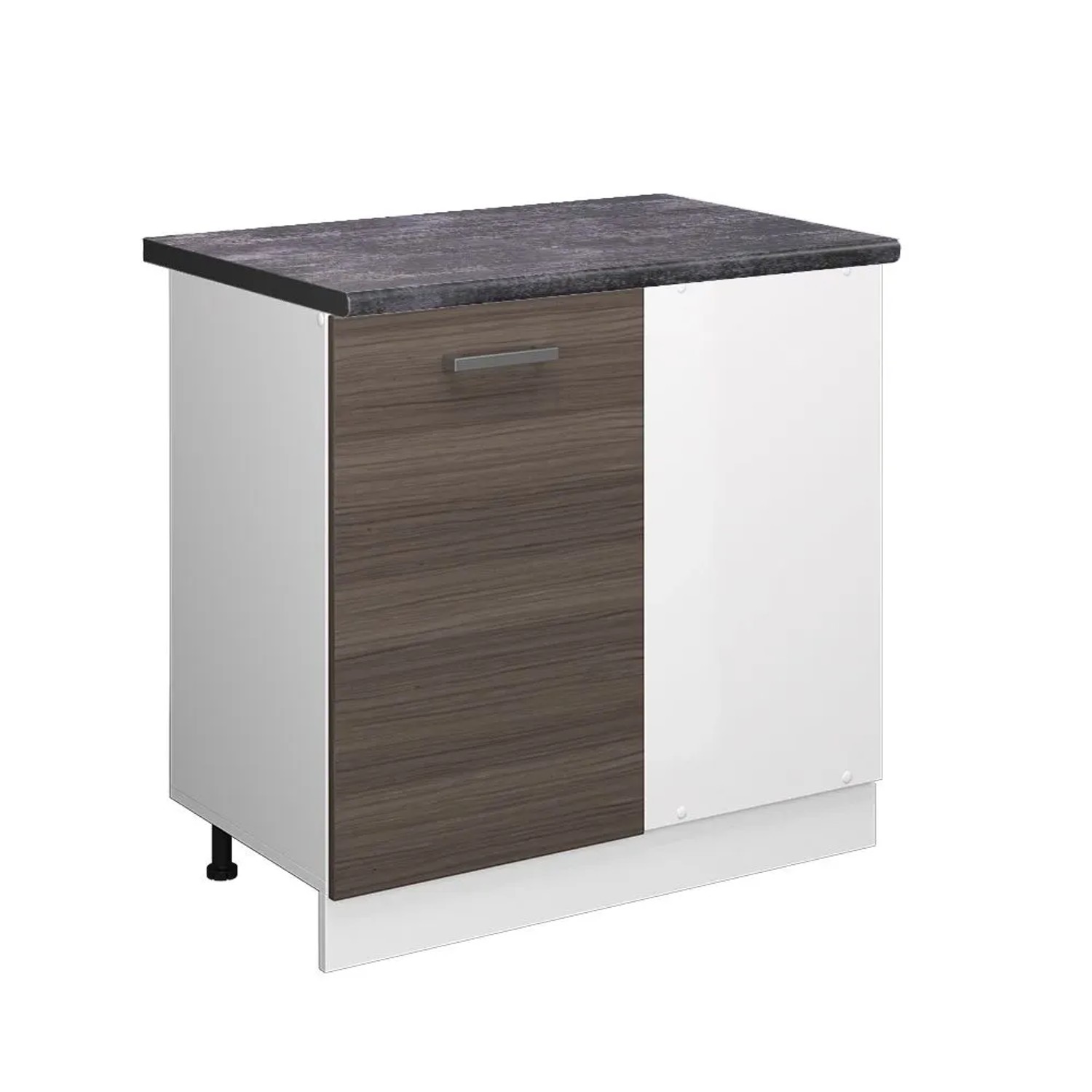 Vicco Eckunterschrank R-Line Küchen Eckschrank Grau Weiß 86 cm AP Anthrazit