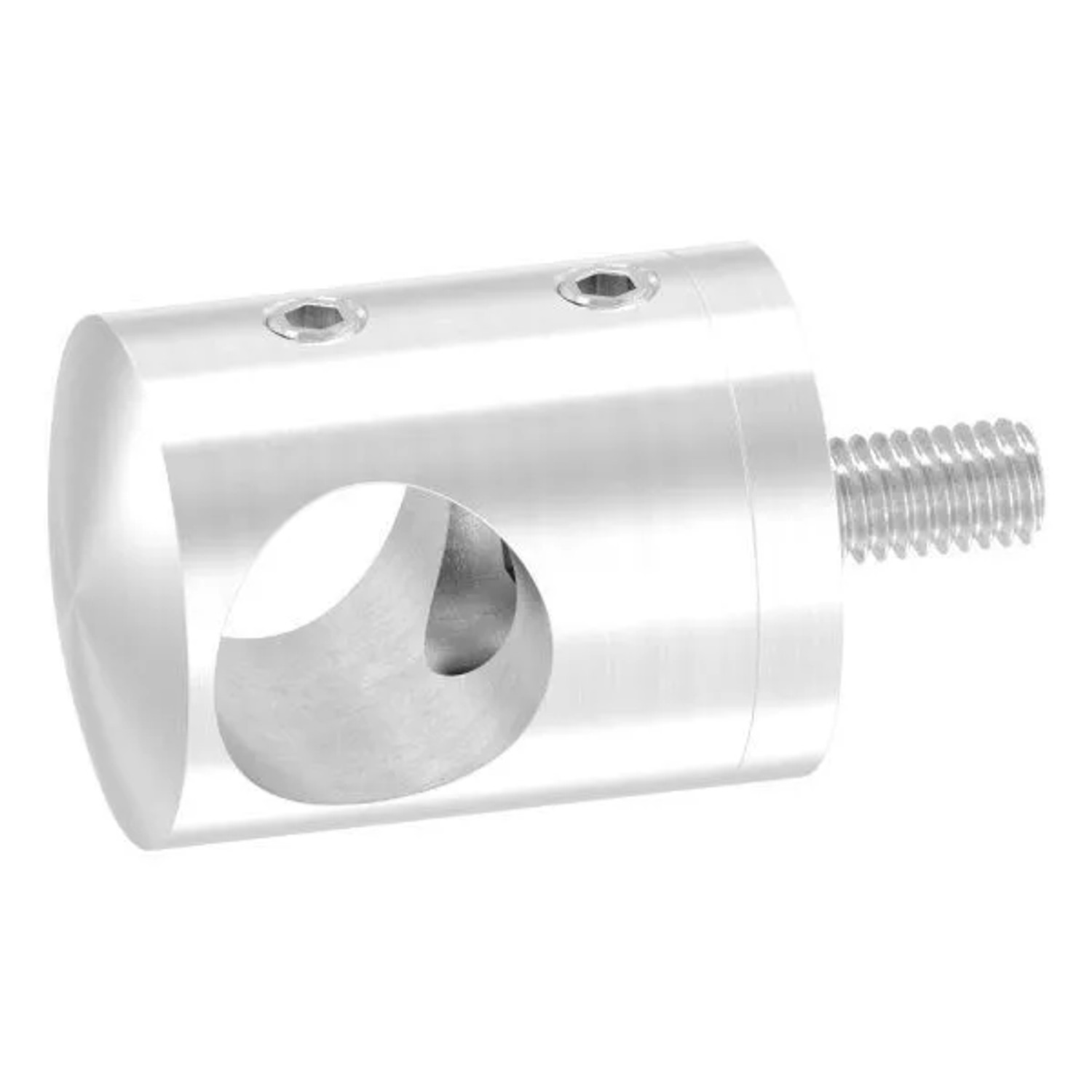 FeNau Querstabhalter Edelstahl V2A Für Profil Ø 16 mm Bohrung Ø 16,2 mm Geschliffen