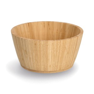 Zeller Schale aus Bambus, Ø 28 cm, naturfarben. Küchenhelfer für Obst und Salate.