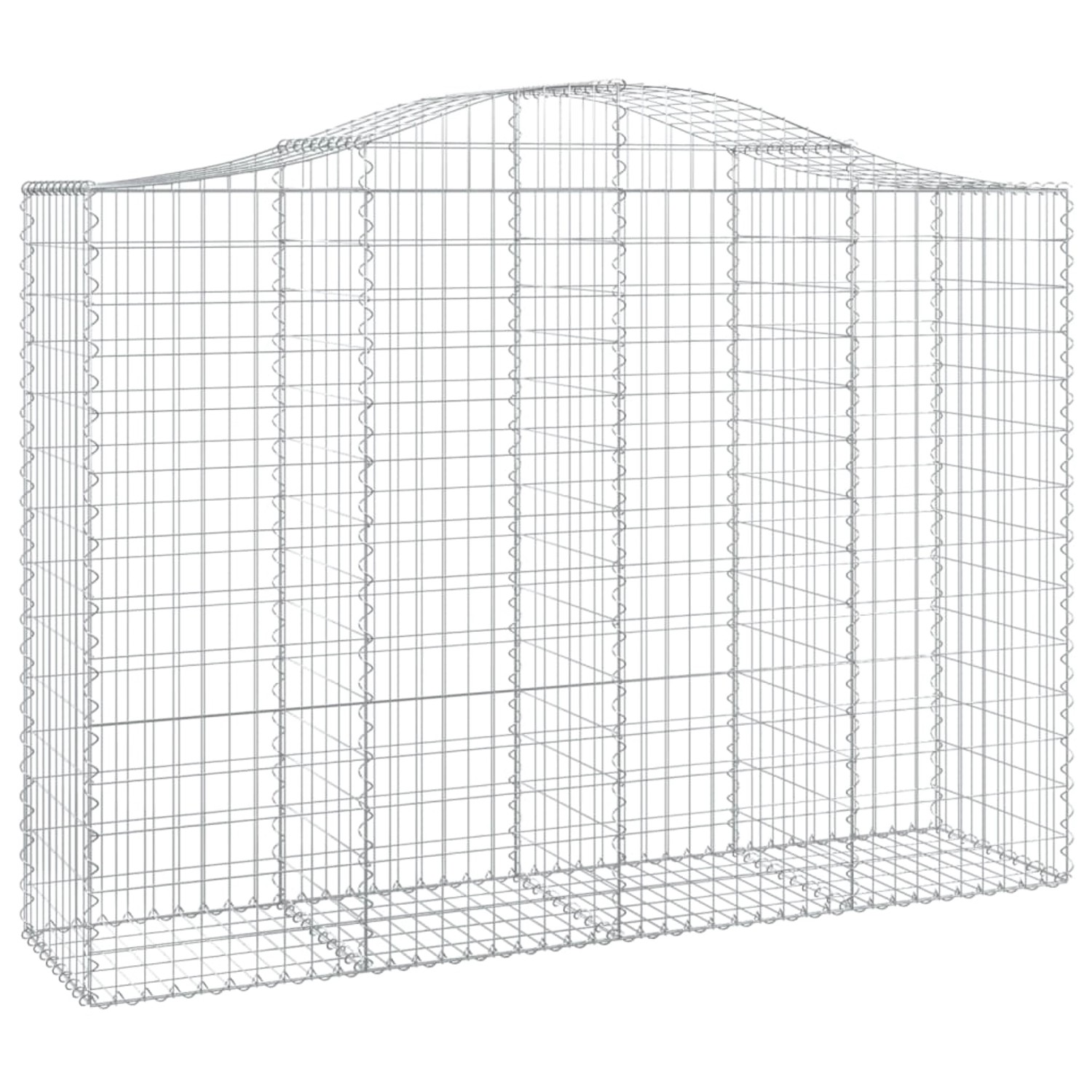 vidaXL Gabionen mit Hochbogen 14Stk 200x50x140/160cm Eisen 1554824