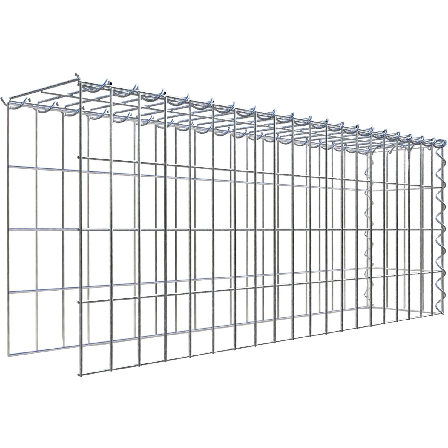 Gabiona Gabione-Anbaukorb Typ 4 40 x 100 x 20 cm Maschenw 5 x 10 cm