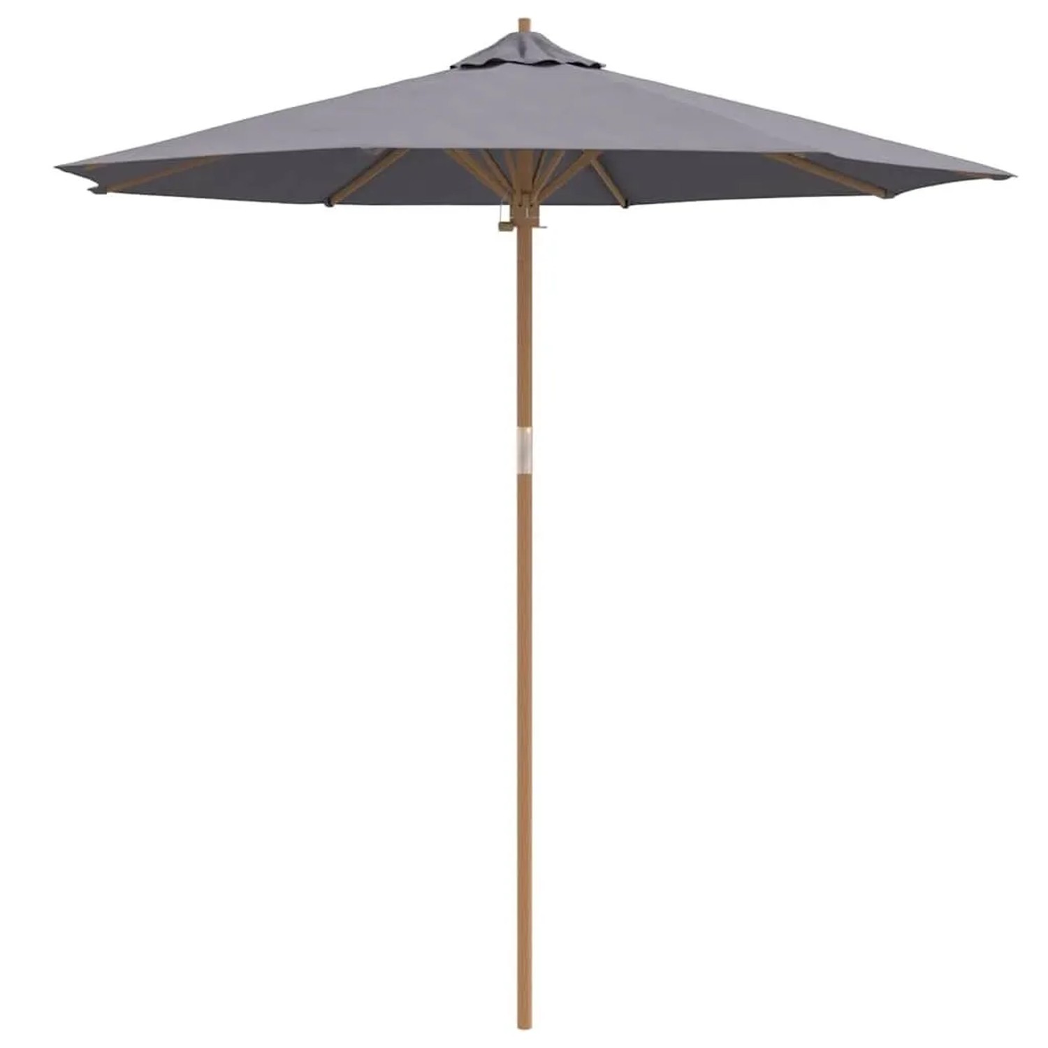 vidaXL Gartenparasol Dunkelgrau 240 x 240 x 260 cm Bambus 4108087 günstig online kaufen