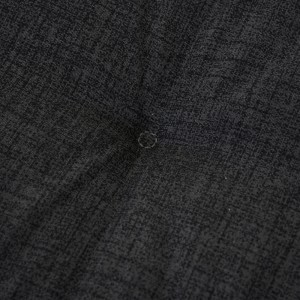 Anthrazitfarbenes Siena Garden Banksitzkissen Comfort, 110x44x7 cm, mit Knopf.