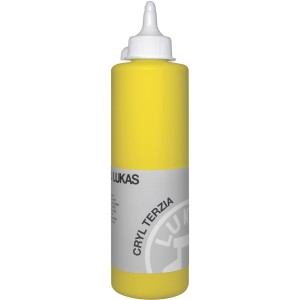 Lukas Cryl Terzia Acrylfarbe, Studien-Qualität, 500 ml, Primär-Gelb.