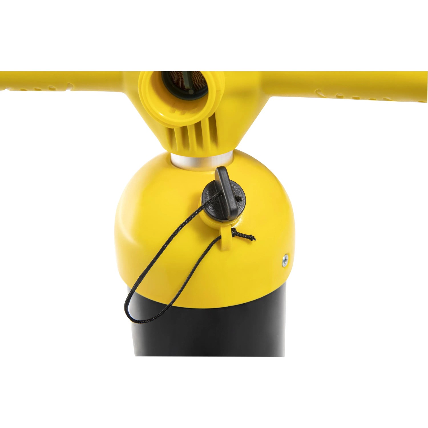 Detailaufnahme der gelb-schwarzen Handpumpe für das Bestway® Hydro-Force™ SUP Fast Touring Board.