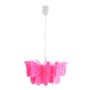 Pinke Näve Pendelleuchte Kizi mit Schmetterlingsdesign für das Kinderzimmer.