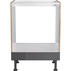 Optifit Herdumbau Jonte984, 60cm, Anthrazit/Wildeiche, für Kochfeld und Backofen.