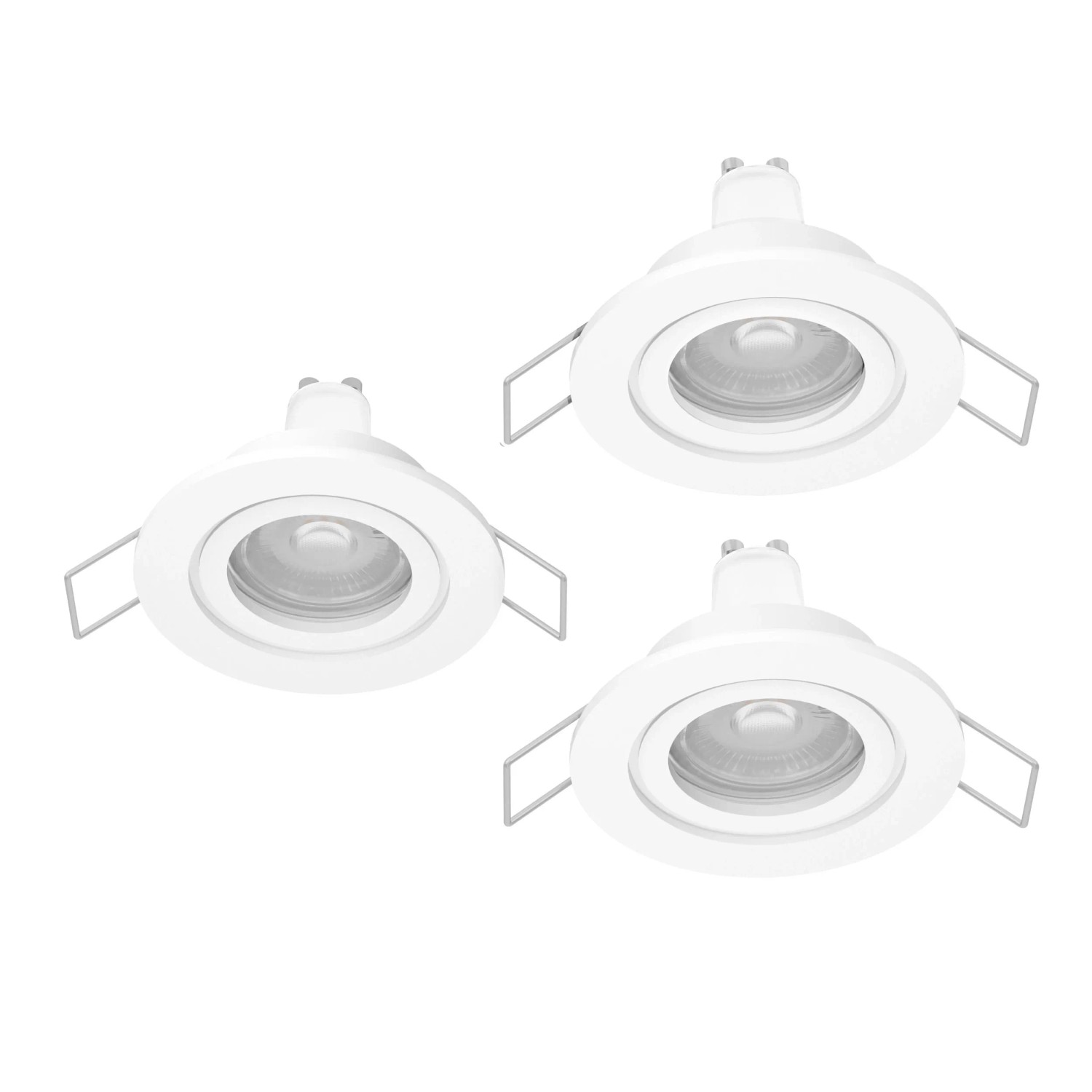 Eglo Einbauleuchte BARRANCO GU10 Weiß Ø 84 mm