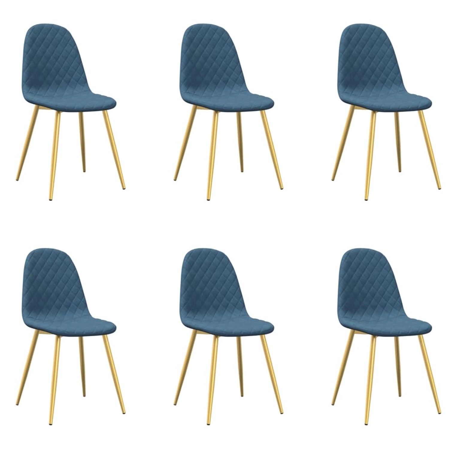 vidaXL Esszimmerstühle 6 Stk Hellgrau Samt 3082870 günstig online kaufen