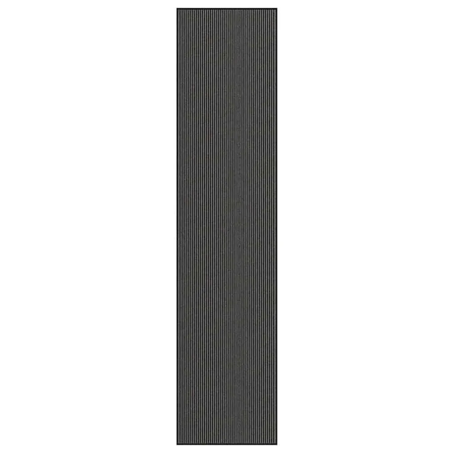 vidaXL Fußmatte Streifen Schwarz und Grau 115x500 cm 4105600 günstig online kaufen