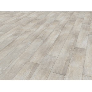 Verlegter, selbstklebender Vinylboden Gerflor Senso Rustic Kola in Holzoptik.