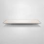 Dimmbares, weißes Lindby LED Panel Stenley mit Leselampe für Küche, 1-flammig.