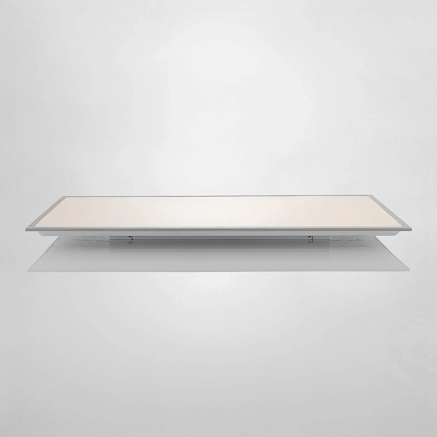 Dimmbares, weißes Lindby LED Panel Stenley mit Leselampe für Küche, 1-flammig.