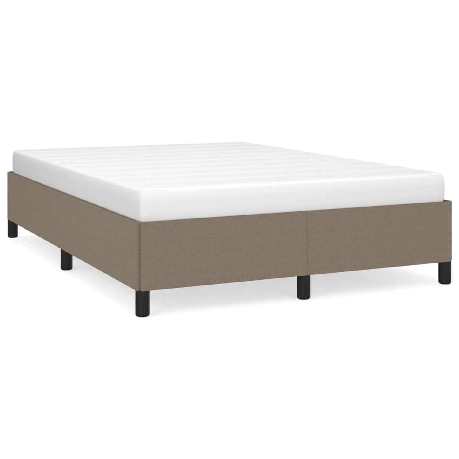 vidaXL Bettgestell Taupe 140x190 cm Stoff Modell 31347681 günstig online kaufen