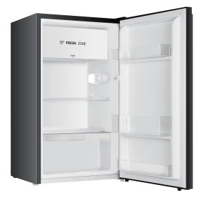 Offener PKM Kühlschrank KS93EB in Schwarz, leer. Standkühlschrank mit Kaltlagerzone.