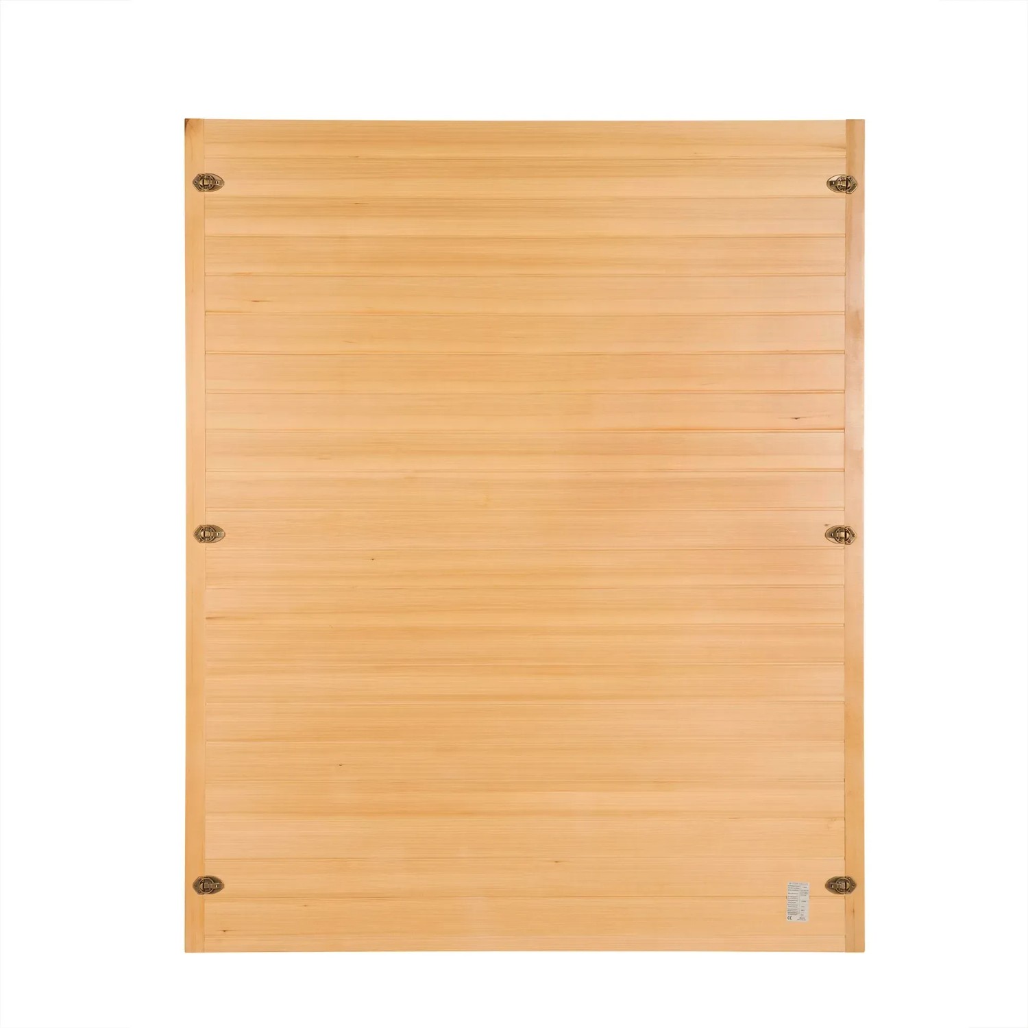 Redsun Deluxe Infrarotkabine XL aus Tannenholz, naturbelassene Holzoptik.