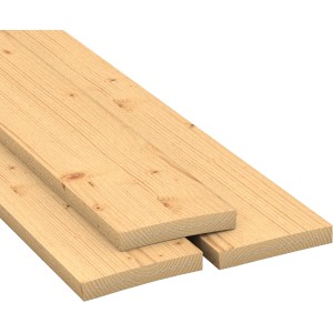 Fichte/Tanne Baudiele, sägerau, 45x280x3000 mm, ideal für vielfältige Bauprojekte.