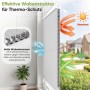 SALCAR Wabenplissee Thermo Plissee Klemmfix ohne Bohren Verspannt Verdunkelnd Blickdicht Weiß 100x120cm für Fenster und Tür Sonnenschutz Hitzeschutz_4