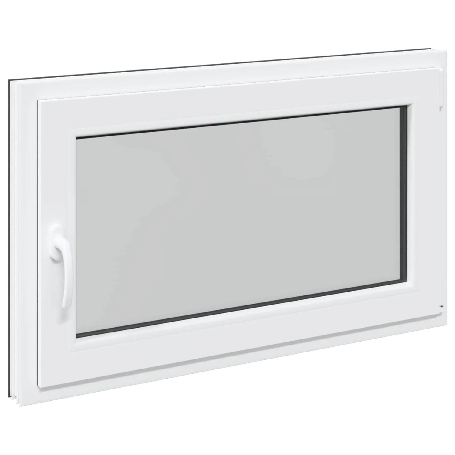 vidaXL Kellerfenster RISOR Anthrazit 100 x 60 cm PVC und Glas 42047333