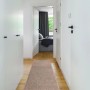 Beiger RugsX Soffi Shaggy Teppichläufer im Flur. Flauschiger Polypropylen Teppich, ideal für Wohnzimmer, Schlafzimmer.