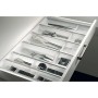 Ninka Cuisio Besteckeinsatz in Weiß für Tandembox, aus Kunststoff und Aluminium, ordnet Besteck und Küchenutensilien in Schublade.