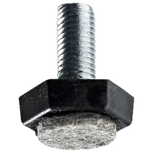 Hettich Bodenausgleichsschraube mit Filzgleiter, M10, für Möbelbeine, 2 Stück.