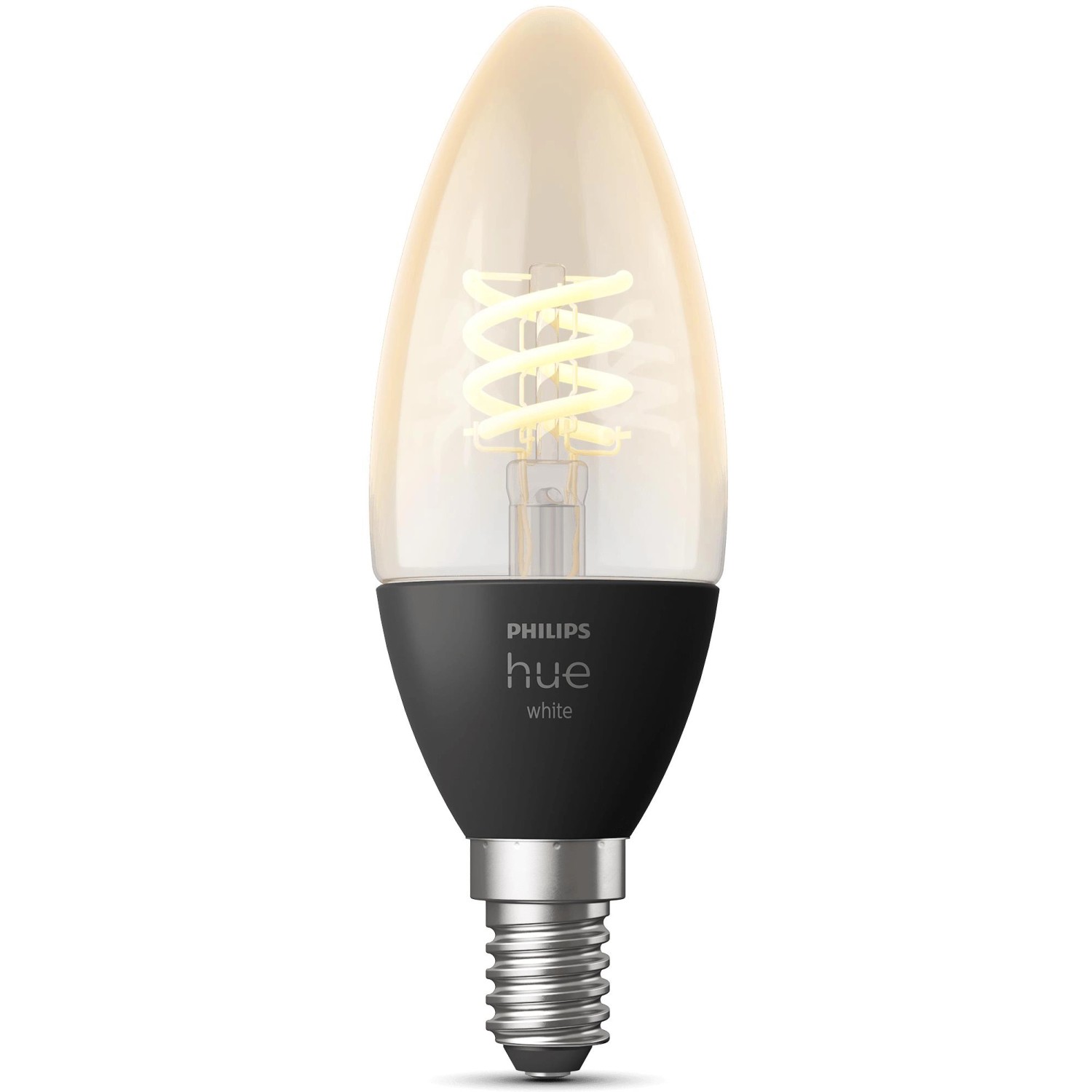 Philips Hue Kerze Einzelpack Filament White E14 300 lm