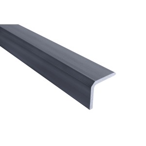 GartenLand WPC Abschlussprofil Advance, Winkelprofil in Loft-Grey Bicolor, Co-Extrudiert.