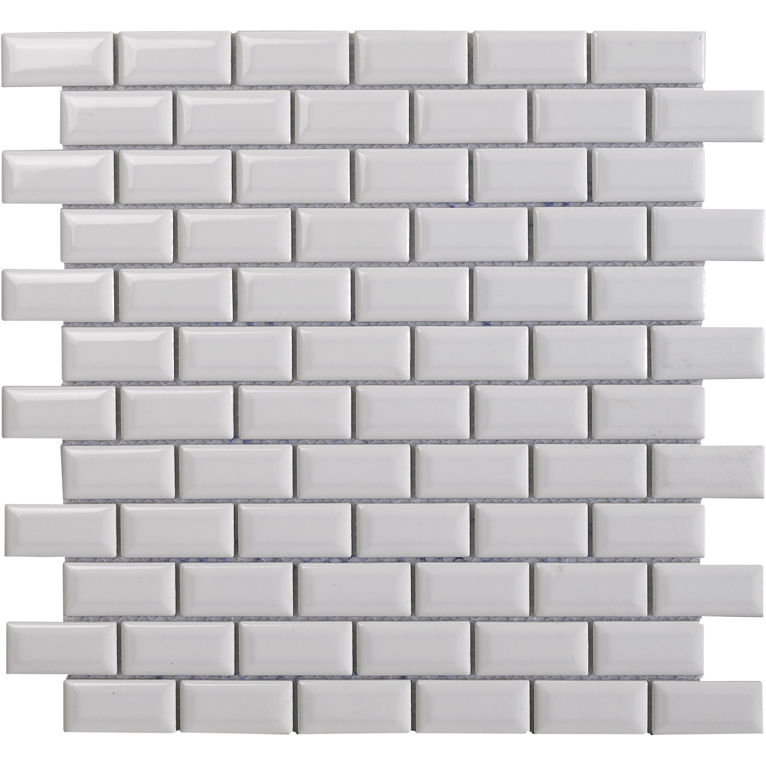 Mosaikmatte Metro Keramik Weiß 30 cm x 30 cm
