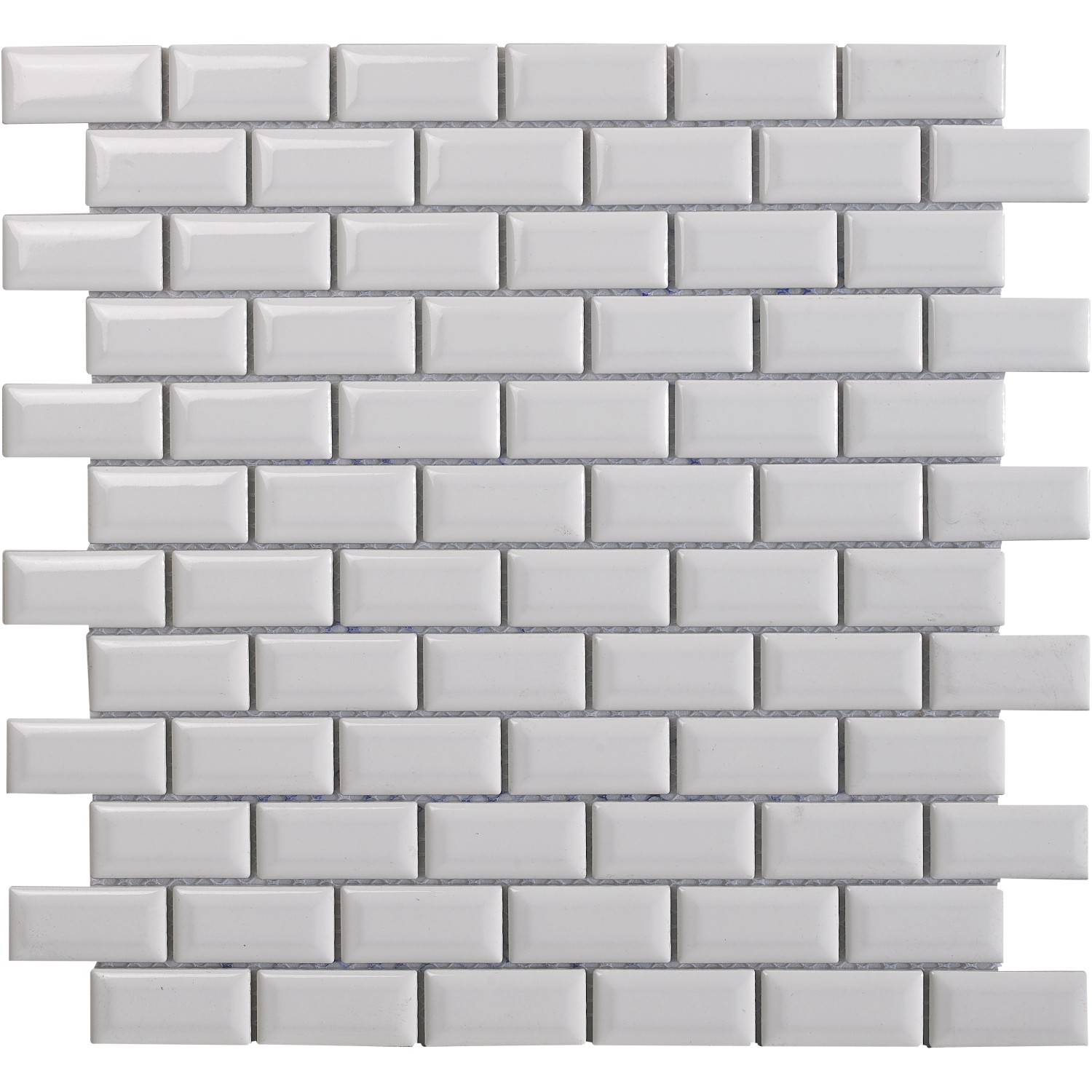 Mosaikmatte Metro Keramik Weiß 30 cm x 30 cm günstig online kaufen