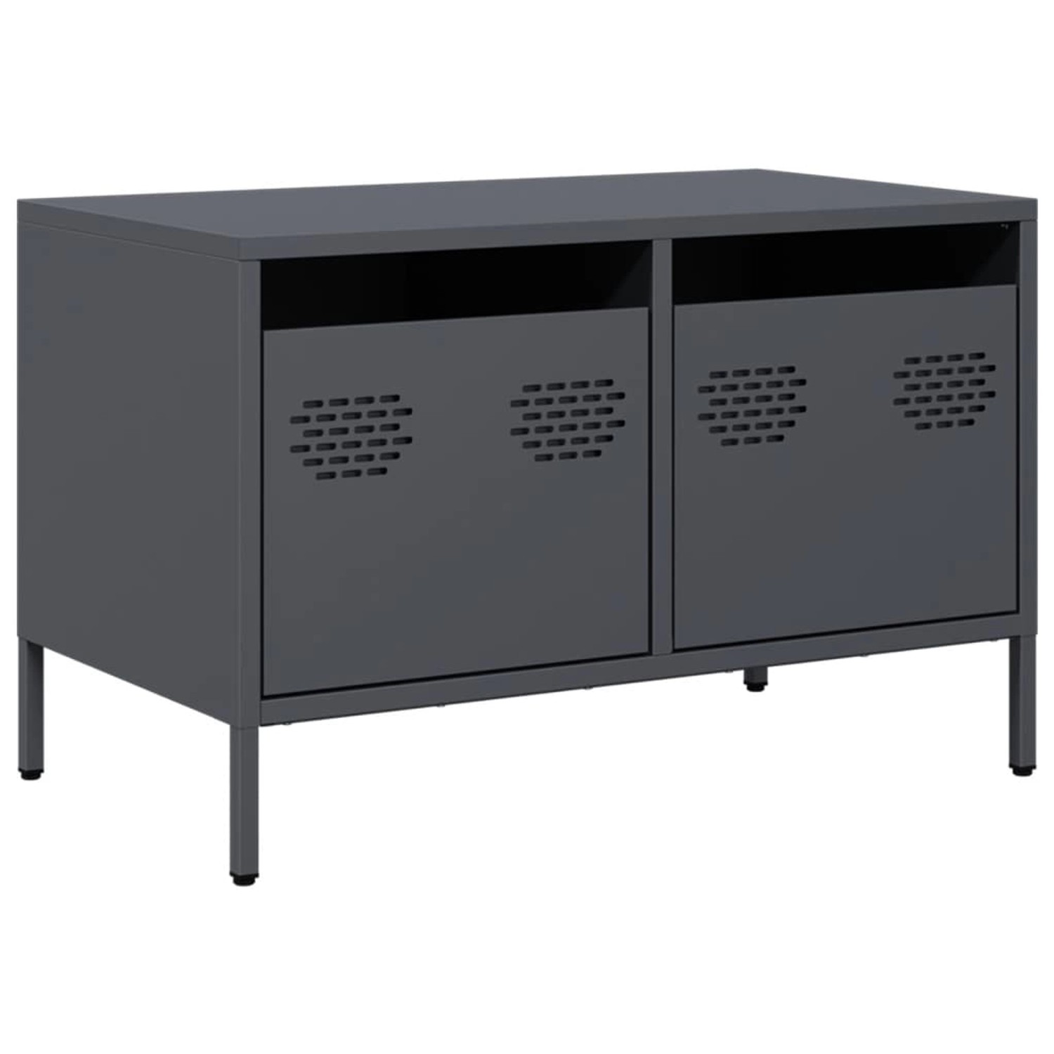 vidaXL TV-Schrank Anthrazit 68x39x43,5 cm Kaltgewalzter Stahl 851234 günstig online kaufen