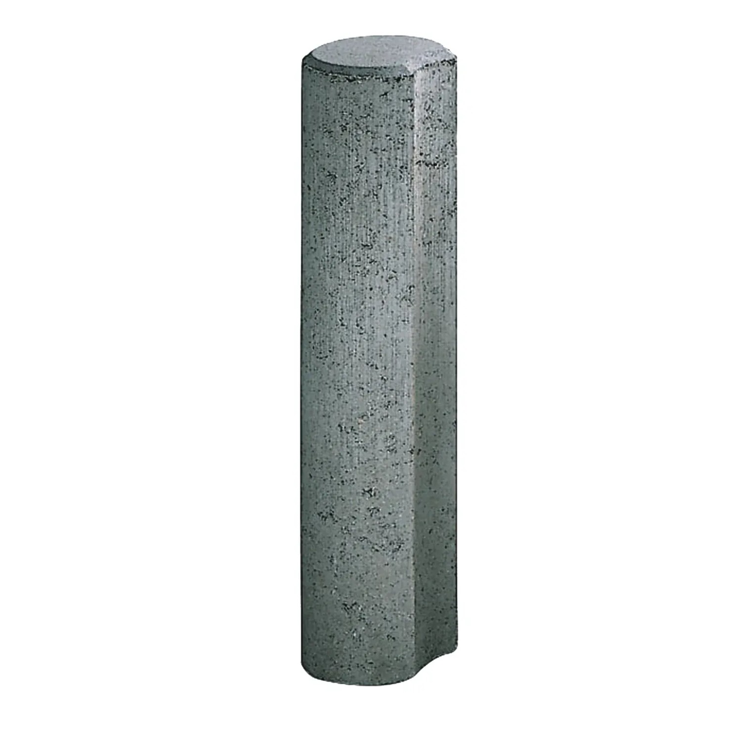 Diephaus Minipalisade, gekehlt, grau, 40x11x11 cm, aus Beton für Randbegrenzungen.