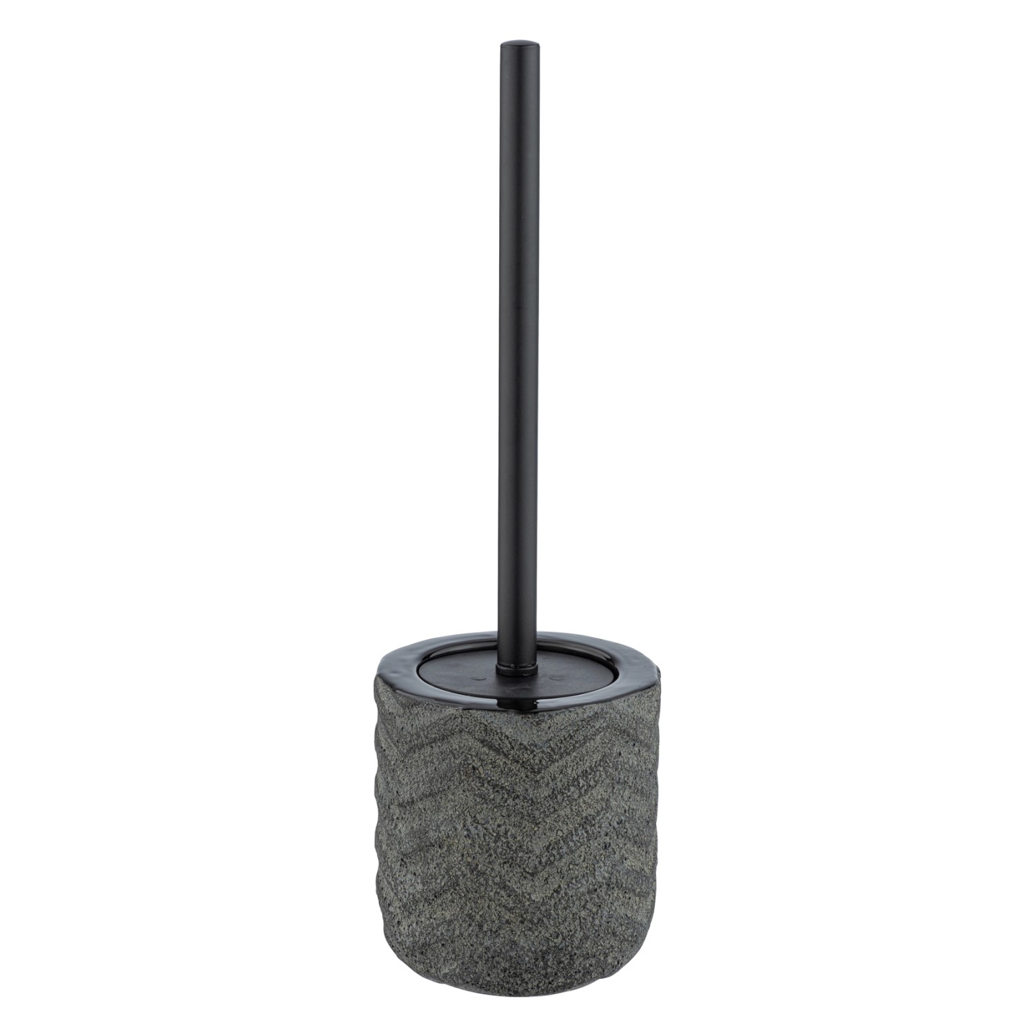 Wenko WC-Garnitur Mantua Keramik 11,5 x 40 x 11,5 cm Schwarz