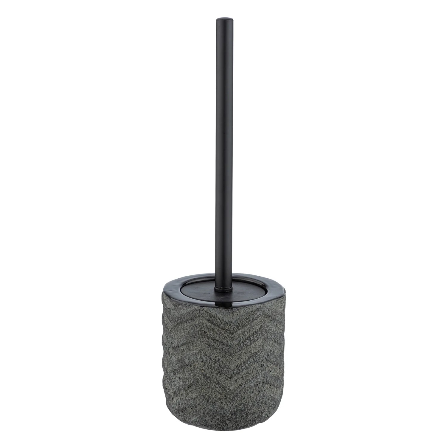 Wenko WC-Garnitur Mantua Keramik 11,5 x 40 x 11,5 cm Schwarz