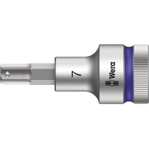 Wera Zyklop Bitnuss 7 mm für Innensechskant, 1/2-Zoll-Antrieb.