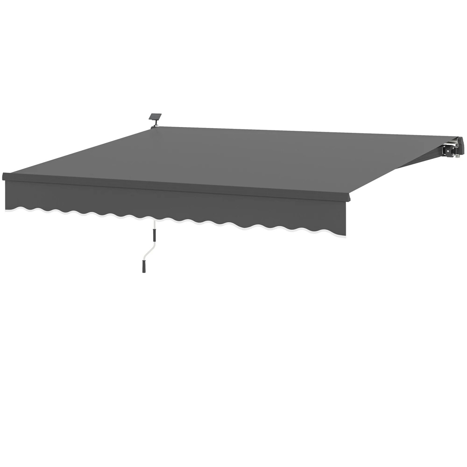 Furnicato Klemmmarkise Solar Gelenkarmmarkise 400 Cm Breit Grau