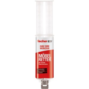 Fischer Möbelretter 15g, Reparaturmasse für Holzmöbel, zum Kleben und Ausbessern.