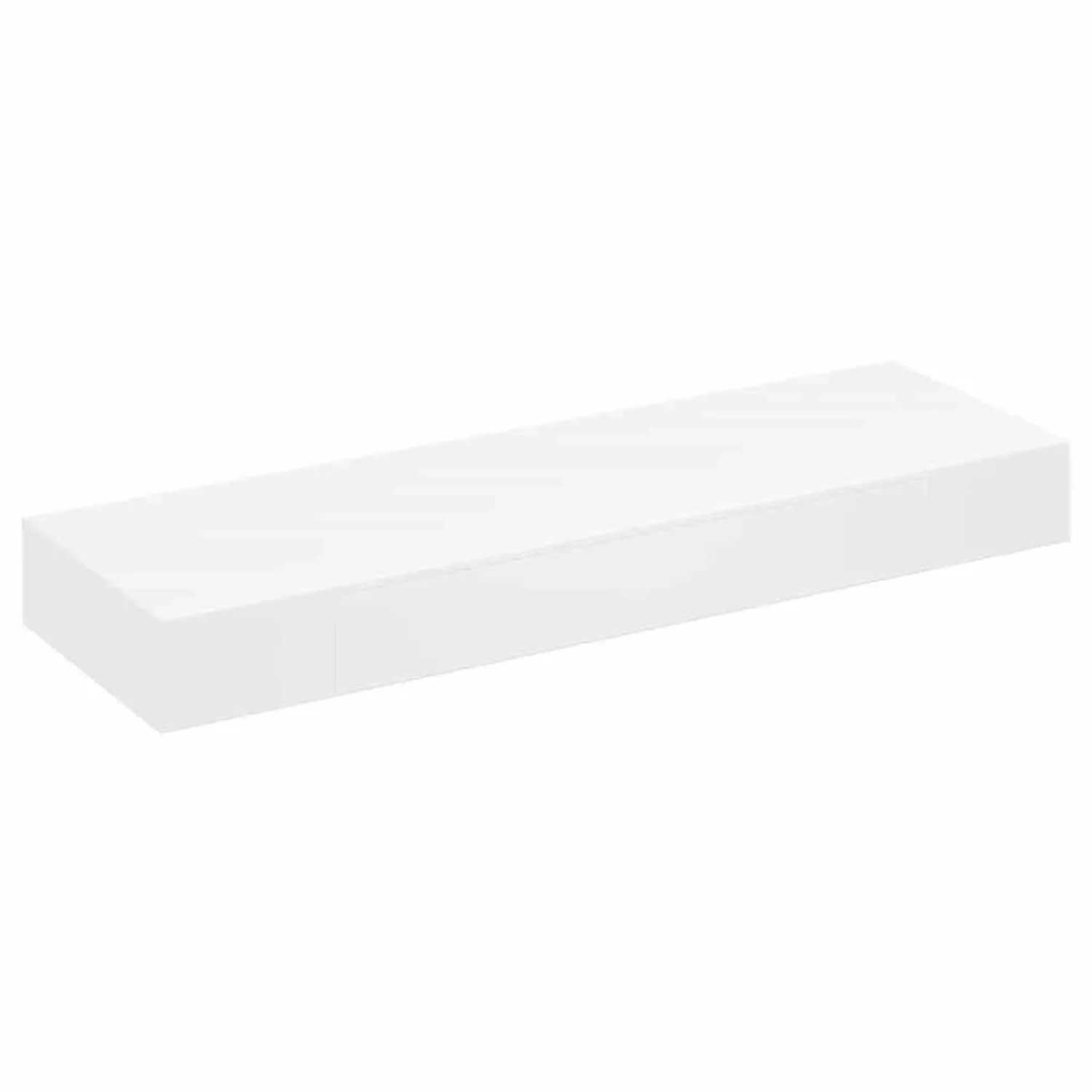 vidaXL Wandregal mit Schublade MDF Weiß 242188