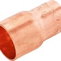 Kupfer Löt-Reduziermuffe, 15 mm x 12 mm, für Kupferrohre, Fitting für Trinkwasserinstallation.