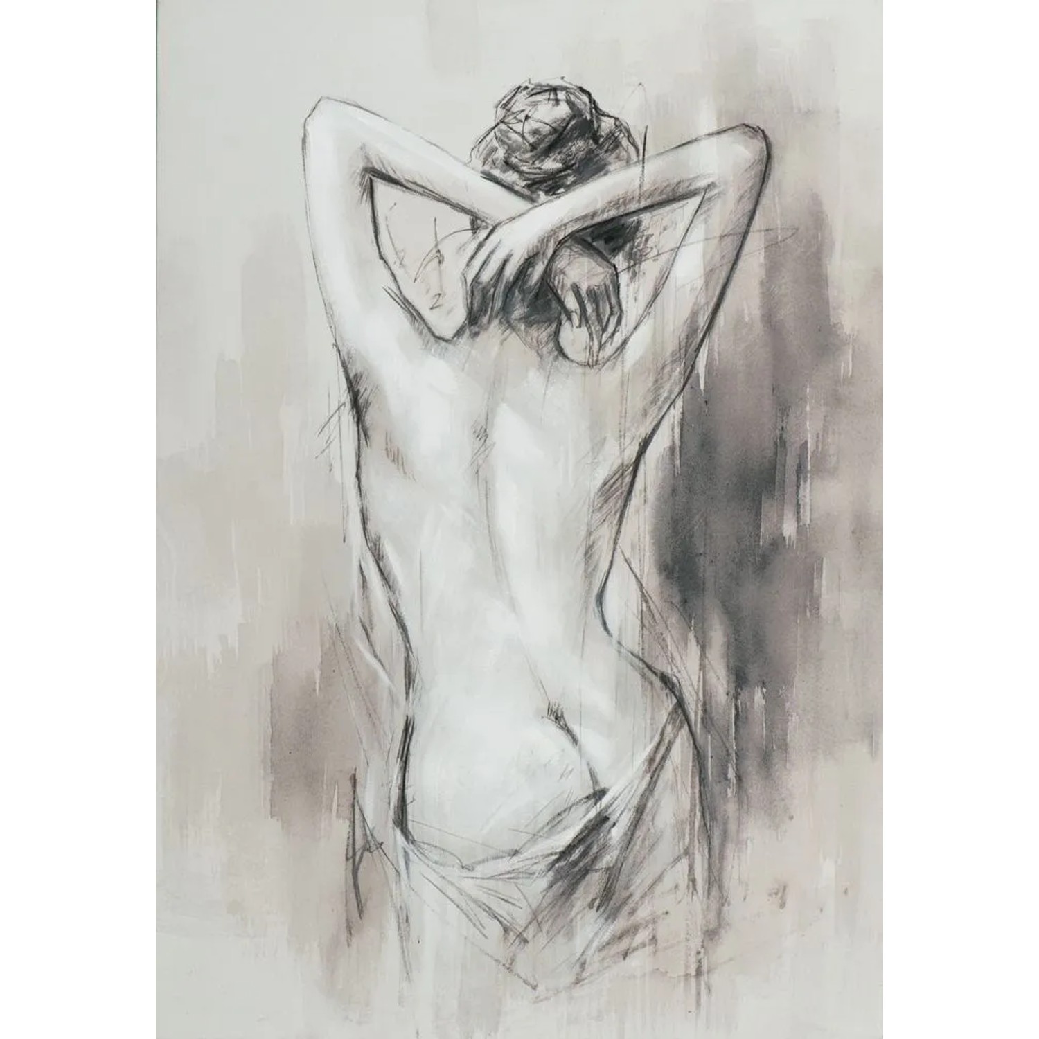 Art Universe Leinwandbild Akt Einer Schönen Frau 70 x 100 cm