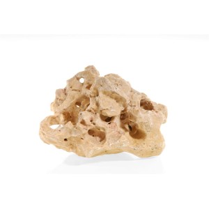 Nuber Multi-Lochgestein M, beiger Aquarien-Dekostein mit vielen Löchern.