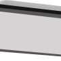 Schwarzes LED-Panel Flat, 119,5x29,5 cm. Dimmbare Deckenleuchte für Innenräume.
