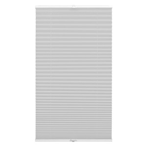 Graues Gardinia Plissee Concept Thermo, 40x130 cm, blickdicht und energiesparend.