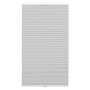 Graues Gardinia Plissee Concept Thermo, 40x130 cm, blickdicht und energiesparend.