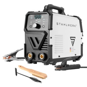 STAHLWERK ARC 200 Puls Pro Schweißgerät mit Zubehör. MMA, E-Hand, Lift TIG, 200 A.