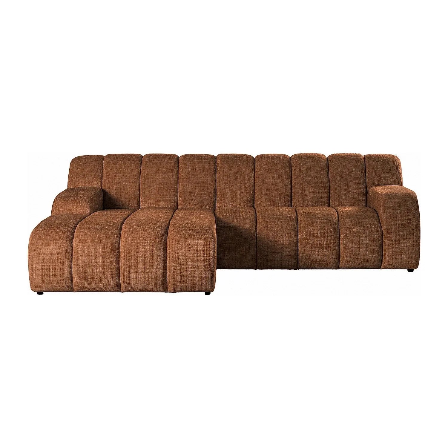 Vente-unique Sofa Ohne Schlafmöglichkeit Beladon Terracotta 272 cm