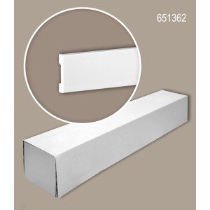 PROFHOME Wand- und Friesleisten Set, 10 Zierleisten (20 m), weiß, für Paneel-Zubehör.