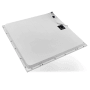 Weißes LUXULA LED Panel 62x62 cm für Rasterdecken, Rückansicht.